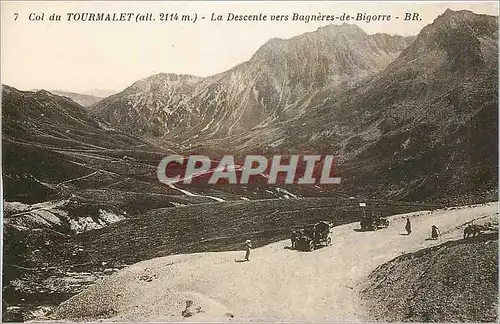 Ansichtskarte AK Col du Tourmalet La Descente vers Bagneres de Bigorre