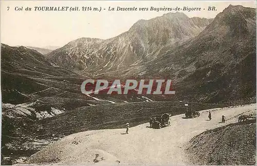 Cartes postales Col du Tourmalet La Descente vers Bagneres de Bigorre