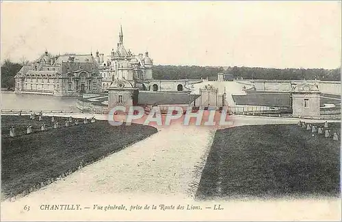 Ansichtskarte AK Chantilly Vue generale prise de la Route des Lions