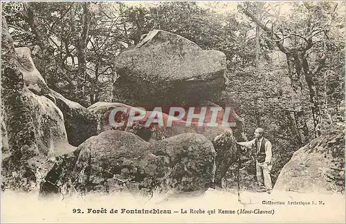 Ansichtskarte AK Foret de Fontainebleau La Roche qui Remue