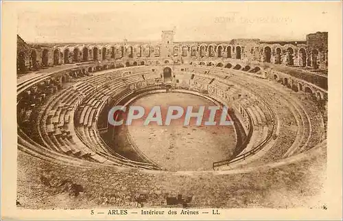 Ansichtskarte AK Arles Interieur des Arenes