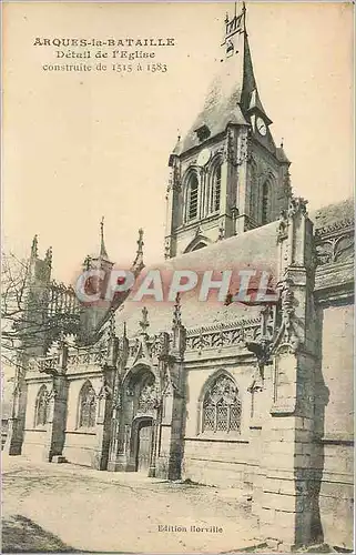 Cartes postales Arques la Bataille Detail de l'Eglise