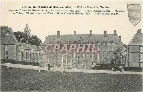 Cartes postales Chateau des Mesnuls Seine et Oise