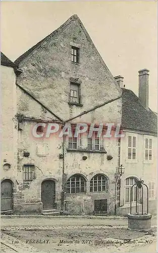 Cartes postales Vezelay Maison du XVI