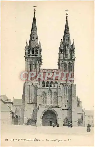 Cartes postales Saint Pol de Leon La Basilique