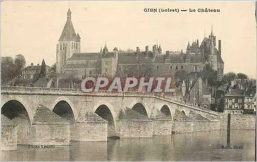 Ansichtskarte AK Gien Loiret Le Chateau