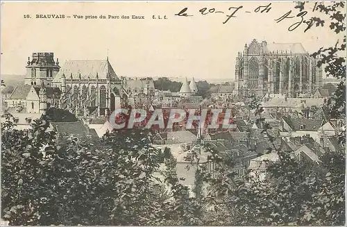 Cartes postales Beauvais Vue prise du Parc des Eaux