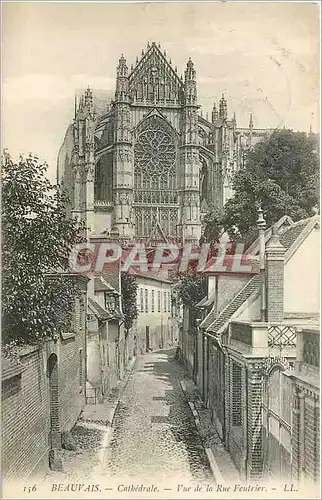 Ansichtskarte AK Beauvais Cathedrale Vue de la Rue Feutrier