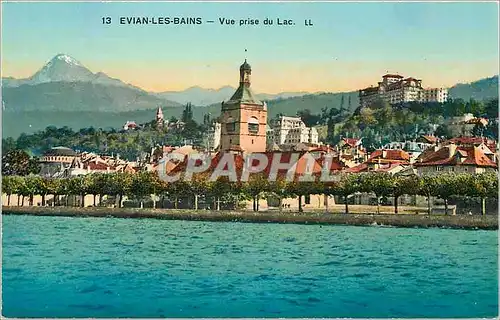 Ansichtskarte AK Evian les Bains Vue prise du Lac