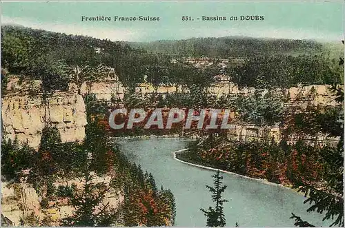 Cartes postales Frontiere Franco Suisse Bassins du Doubs