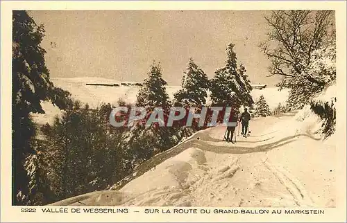 Cartes postales Vallee de Wesserling Sur la Route du Grand Ballon au Markstein Ski