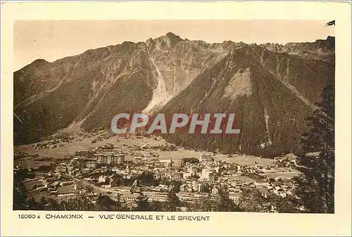 Ansichtskarte AK Chamonix Vue Generale et le Brevent