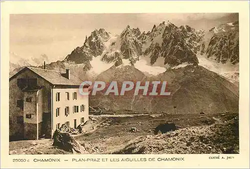 Cartes postales Chamonix Plan Praz et les Aiguilles de Chamonix