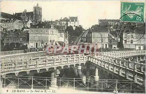 Cartes postales Le Mans Le Pont en X