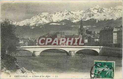 Cartes postales Grenoble L'Isere et les Alpes