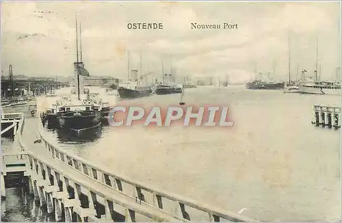 Ansichtskarte AK Ostende Nouveau Port Bateaux