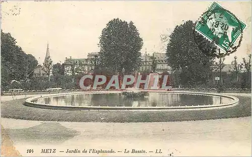 Ansichtskarte AK Metz Jardin de l'Esplanade Le Bassin