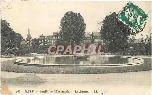 Cartes postales Metz Jardin de l'Esplanade Le Bassin
