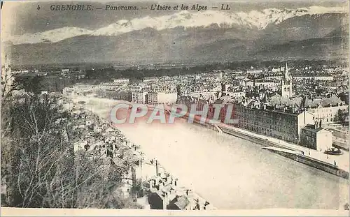 Cartes postales Grenoble Panorama L'Isere et les Alpes