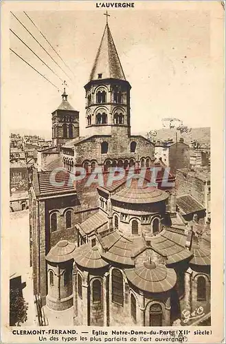 Cartes postales Clermont Ferrand Eglise Notre Dame du Port