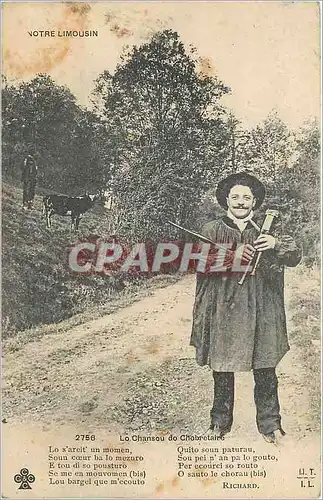 Cartes postales Notre Limousin La Chansou do Chobretaire Folklore