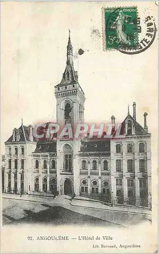 Cartes postales Angouleme l'Hotel de Ville