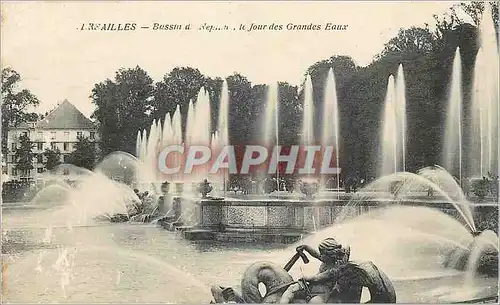 Cartes postales Versailles Bassin de Neptune un jour de grandes eaux