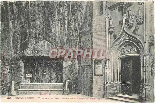 Cartes postales Le Lot Rocamadour Tombeau de Saint Amadour