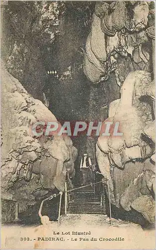 Cartes postales Le Lot Padirac Le Pas du Crocodile