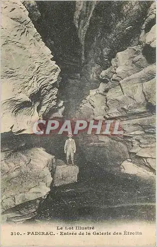 Cartes postales Padirac Entree de la Galerie des Etroits