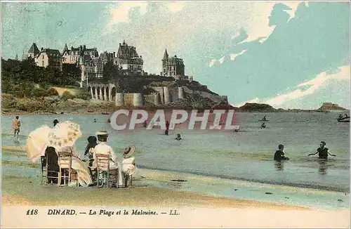 Cartes postales Dinard La Plage et la Malouine