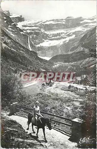 Moderne Karte Gavarnie Retour du Cirque Ane Mule