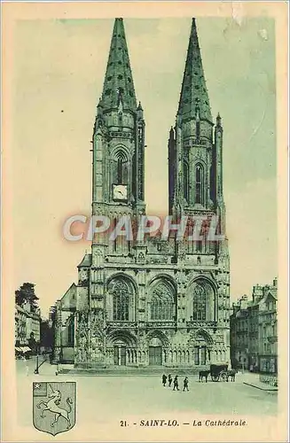 Cartes postales Saint Lo La Cathedrale Licorne