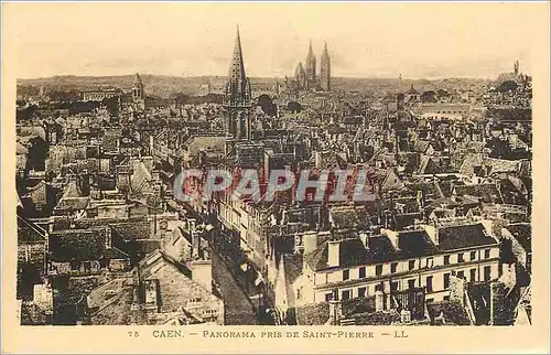 Ansichtskarte AK Caen Panorama pris de Saint Pierre