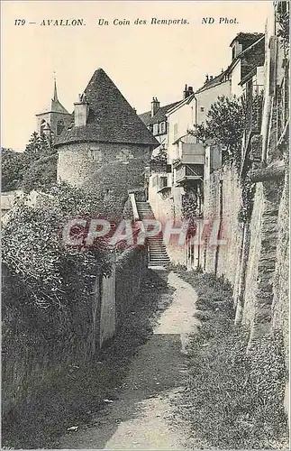 Cartes postales Avallon Un Coin des Remparts
