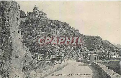 Cartes postales Avallon La Rue des Deux Cousins