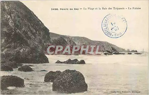 Cartes postales Pointe du Raz La Plage et la Baie des Trepasses La Falaise