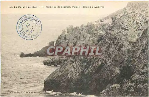 Cartes postales La Pointe du Raz Le Moine vu de l'Extreme Pointe