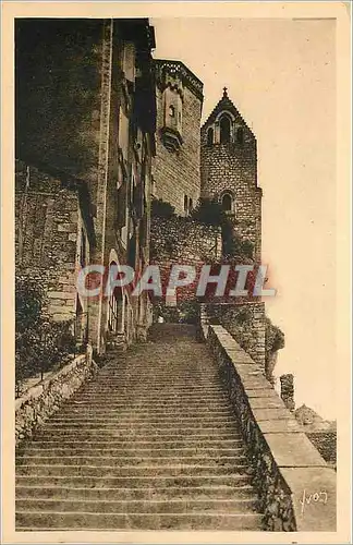 Cartes postales Rocamadour Lot L'Escalier des Pelerins