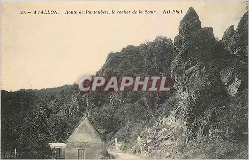 Ansichtskarte AK Avallon Route de Pontaubert le Rocher de la Soeur