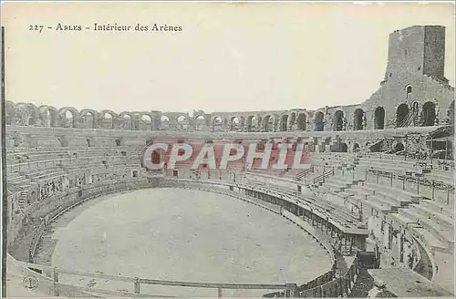 Ansichtskarte AK Arles Interieur des Arenes