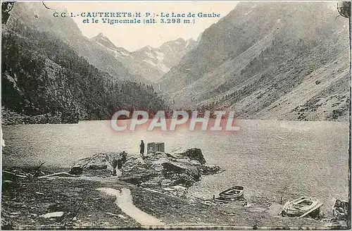 Ansichtskarte AK Cauterets HP Le Lac de Gaube et le Vignemale