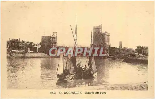 Cartes postales La Rochelle Entree du Port Bateaux