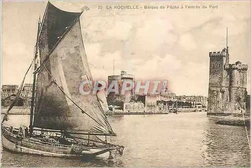 Ansichtskarte AK La Rochelle Barque de Peche a l'Entree du Port Bateau
