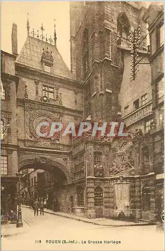 Cartes postales Rouen S Inf La Grosse Horloge