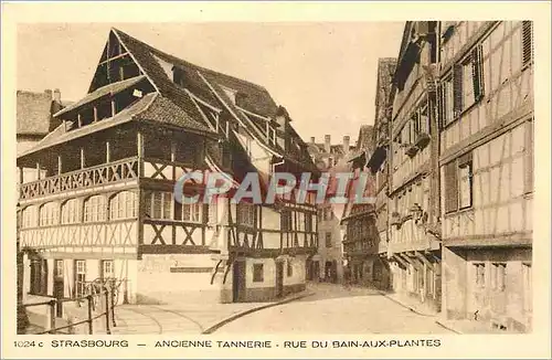 Ansichtskarte AK Strasbourg Ancienne Tannerie Rue du Bain Aux Plantes