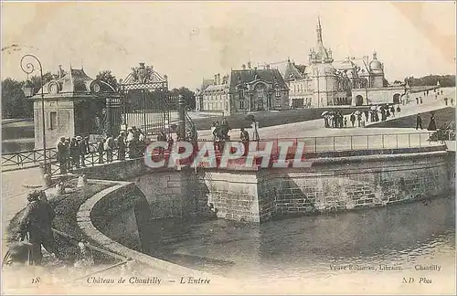 Cartes postales Chateau de Chantilly L'Entree