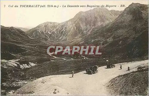 Ansichtskarte AK Col du Tourmalet La Descente vers Bagneres de Bigorre