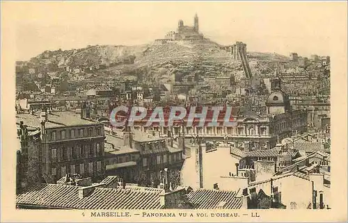 Ansichtskarte AK Marseille Panorama vu a Vol d'Oiseau