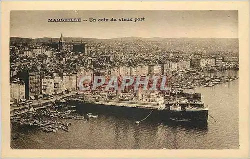 Cartes postales Marseille Un coin du vieux port Bateaux